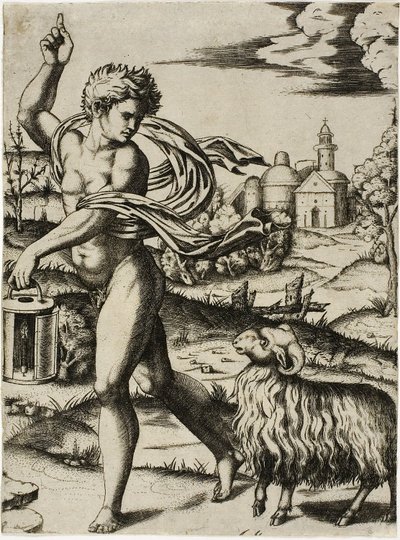 A kos jele alkotó: Marcantonio Raimondi