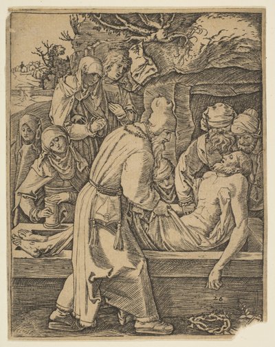 The Deposition, A kis passió másolatából.n.d. alkotó: Marcantonio Raimondi