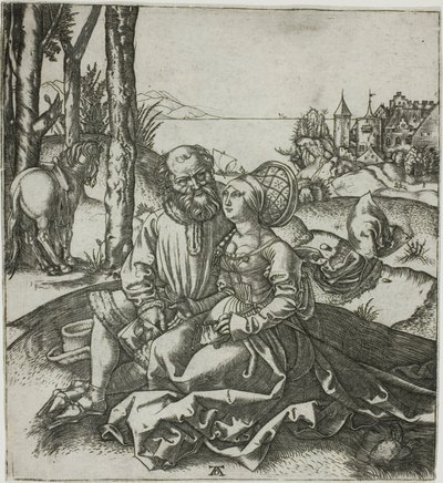 A rosszul összeválogatott pár (A szerelem ajánlata) alkotó: Marcantonio Raimondi