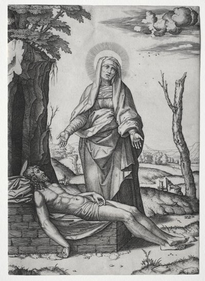 A Pieta. alkotó: Marcantonio Raimondi
