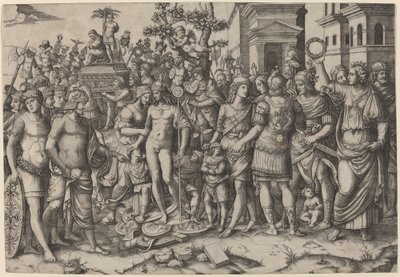 Diadal alkotó: Marcantonio Raimondi, after Jacopo Ripanda
