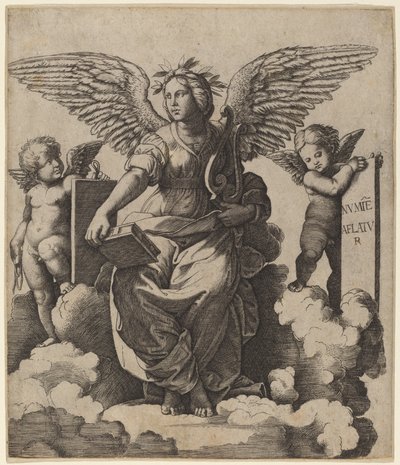 Költészet alkotó: Marcantonio Raimondi after Raphael