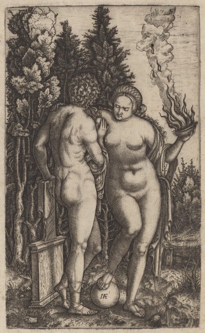 Férfi és nő egy labdával alkotó: Marcantonio Raimondi possibly after Francesco Francia
