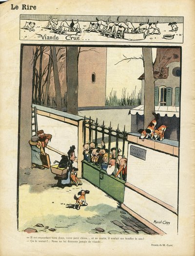 Marcel Capy (1865-1941) illusztrációja a Le Lire-ben alkotó: Marcel Amable O.L. Capy