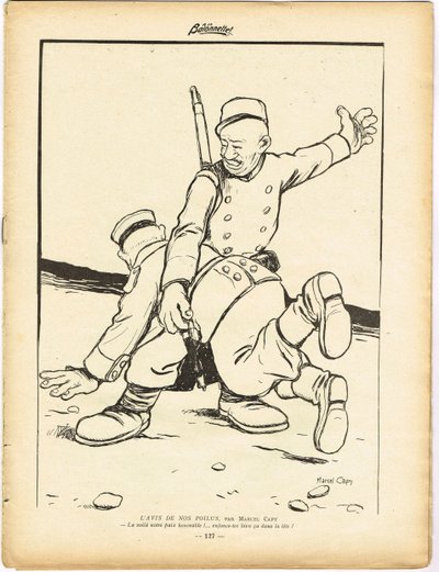 The Bayonet, Szatirikus fekete-fehér alkotó: Marcel Amable O.L. Capy
