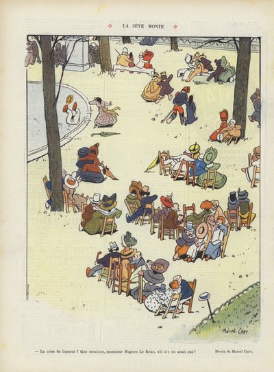 A nedv felemelkedik. Illusztráció Le Rire alkotó: Marcel Amable O.L. Capy