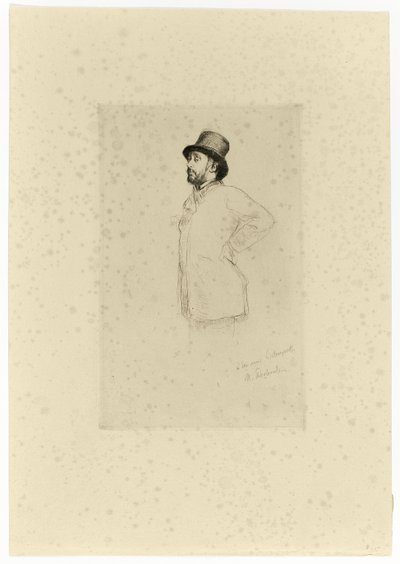 Edgar Degas, állva alkotó: Marcellin Gilbert Desboutin