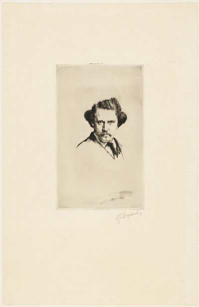 Alfred Cadart portréja alkotó: Marcellin Gilbert Desboutin