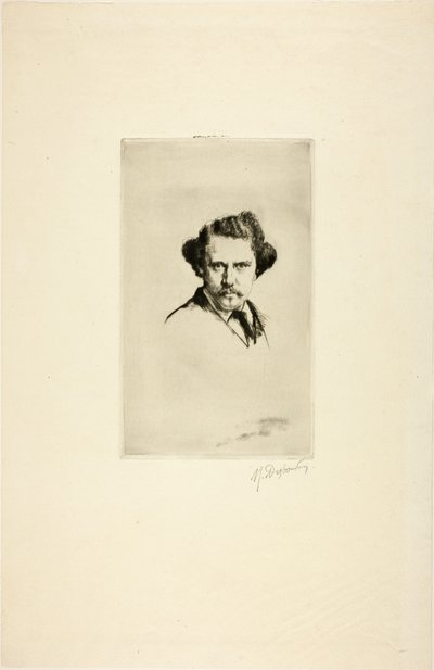 Alfred Cadart portréja, 1875 alkotó: Marcellin Gilbert Desboutin