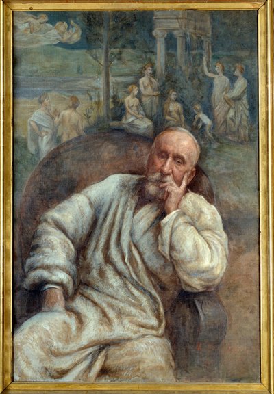 Pierre Cecil Puvis de Chavanne (1824-1898) festő portréja Marcellin Gilbert Desboutins (1823-1902) festménye 19. század Amiens, musee de la Picardie - Pierre Cecil Puvis de Chavanne festő (1824-18-1884) portréja. Marcellin Gi festménye alkotó: Marcellin Gilbert Desboutin