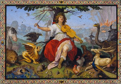 Marcello Provenzale (1577-1639) "Orpheus" mozaikja 1618 alkotó: Marcello Provenzale