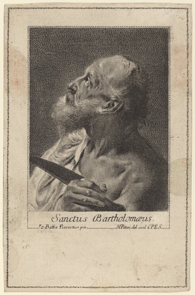 Szent Bertalan alkotó: Marco Alvise Pitteri after Giovanni Battista Piazzetta