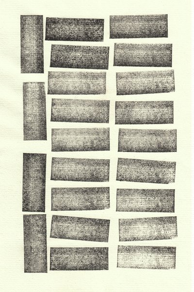 Stones_22, 2017 (gumibélyegek) alkotó: Marco Campedelli