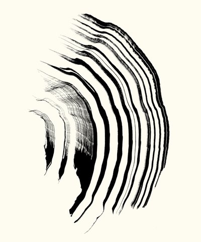 Vibration_01, 2023 (tinta, papír) alkotó: Marco Campedelli