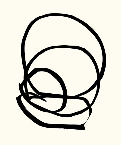 Vibration_02, 2023 (tus, papír) alkotó: Marco Campedelli