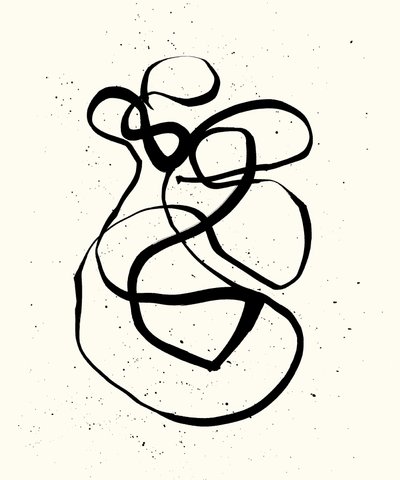 Vibration_03, 2023 (tinta, papír) alkotó: Marco Campedelli