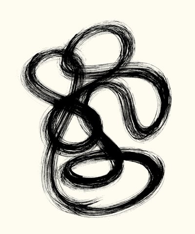 Vibration_04, 2023 (tinta, papír) alkotó: Marco Campedelli