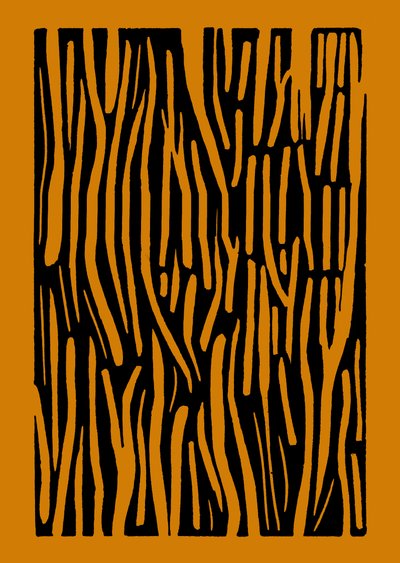 Wood, 2023 (linóleum, papír) alkotó: Marco Campedelli