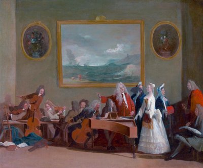 Egy opera próbája alkotó: Marco Ricci