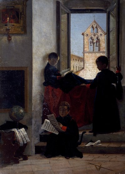 Oltárfiú (olaj, vászon) alkotó: Marco di Gregorio