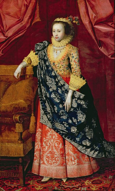 Egy hölgy portréja, itt Arabella Stuart (olaj, vászon) alkotó: Marcus (attr. to) Gheeraerts