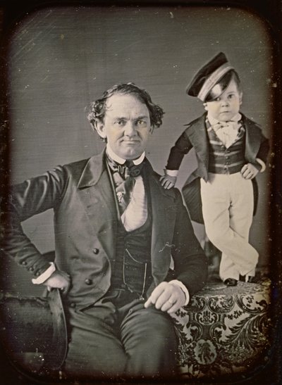 P.T. Barnum és Tom Thumb tábornok alkotó: Marcus Aurelius Root