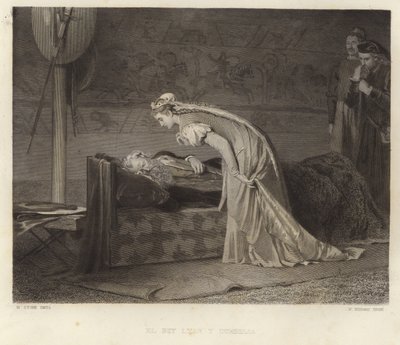 Lear király és Cordelia alkotó: Marcus Stone