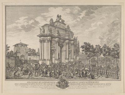 Frantz Stephan becsületsportja, Firenzébe való belépéskor 1739-ben alkotó: Marcus Tuscher
