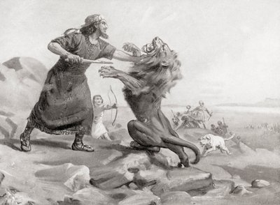 Tiglath-Pileser megöl egy oroszlánt, Hutchinson