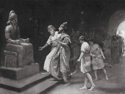 I. Tukulti-Ninib a Marduk templomban (litó) alkotó: Margaret (after) Dovaston