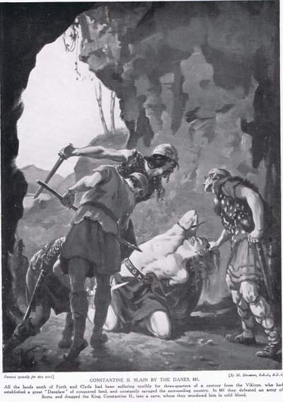 II. Kontantinus megölik a dánok Kr. u. 881-ben alkotó: Margaret Dovaston