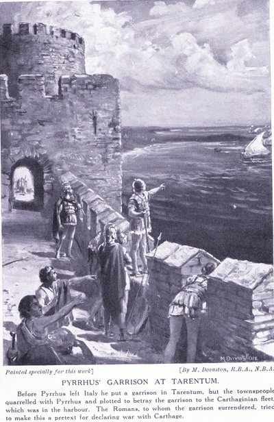 Pürrhosz helyőrsége Tarentumban alkotó: Margaret Dovaston