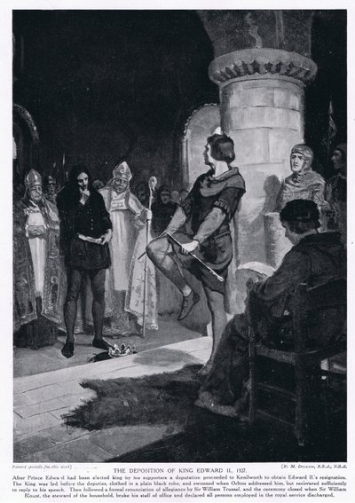 II. Edvrád király trónfosztása Kr. u. 1327. alkotó: Margaret Dovaston
