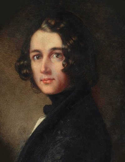 Charles Dickens portréja, 1843. alkotó: Margaret Gillies