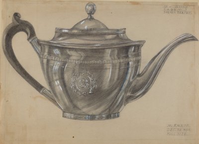 Ezüst teáskanna alkotó: Margaret Knapp