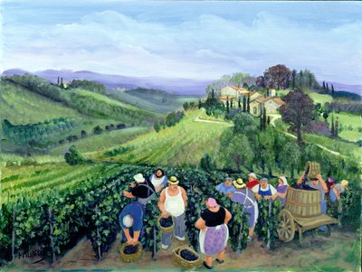 Chianti táj (olaj, vászon) alkotó: Margaret Loxton