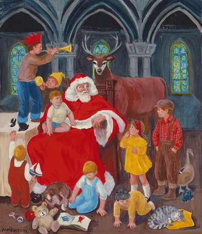 Mikulás karácsony estéjén alkotó: Margaret Loxton