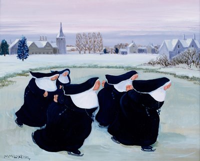 Tél a kolostorban (guache papíron) alkotó: Margaret Loxton
