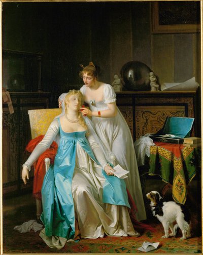 Rossz hírek. Az 1804-es szalonban kiállított ... alkotó: Marguerite Gerard