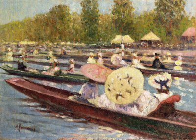 The Regatta (olaj, vászon) alkotó: Marguerite Rousseau