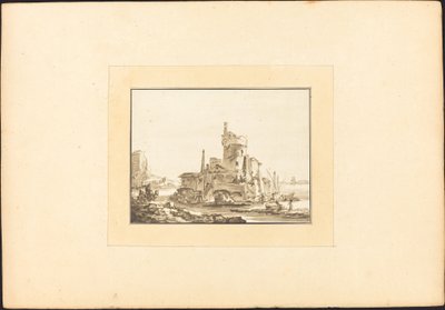 Táj egy kerek toronnyal alkotó: Maria Catharina Prestel after Thomas Wyck