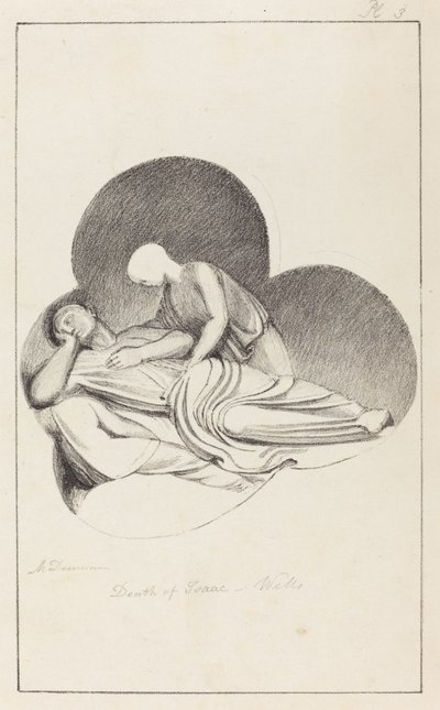 Isaac halála a Wells-i katedrálisból alkotó: Maria Denman after John Flaxman