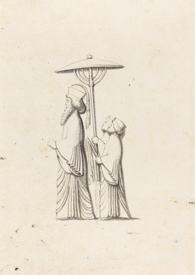 Szobrászat Persepolisban, Le Bruyn utazásaiból alkotó: Maria Denman after John Flaxman