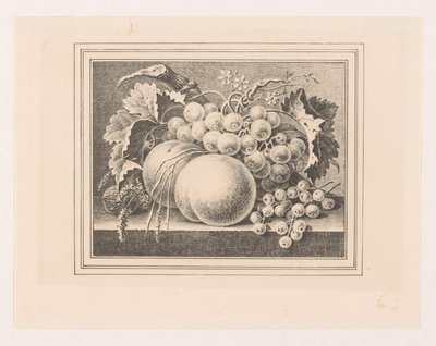 Összetétel gyümölcsökkel egy keretben alkotó: Maria Geertruida de Goeje Barbiers (attributed to)