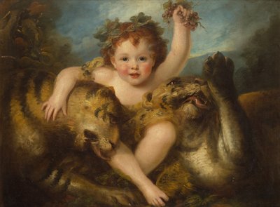 Portré a Hon. George Lamb, mint a Bacchus csecsemő (olaj, vászon) alkotó: Maria Hadfield Cosway