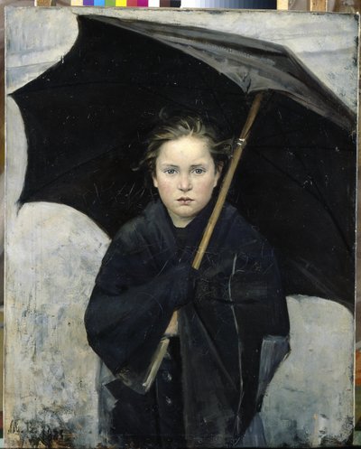 Az esernyő - Baskirceva, Maria Konstantinovna (1860-1884) - 1883 - Olaj, vászon - 93x74 - Állami Orosz Múzeum, Szentpétervár alkotó: Maria Konstantinova Bashkirtseva