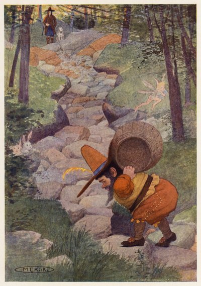 Illusztráció Rip Van Winkle történetéhez (színes litográfia) alkotó: Maria Louise Kirk