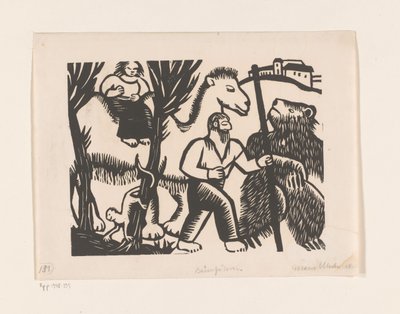 Bärenführer (eredeti cím a tárgyon) alkotó: Maria Uhden (signed by artist)