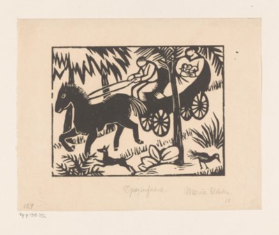 Kirándulás (eredeti cím az objektumon) alkotó: Maria Uhden (signed by artist)