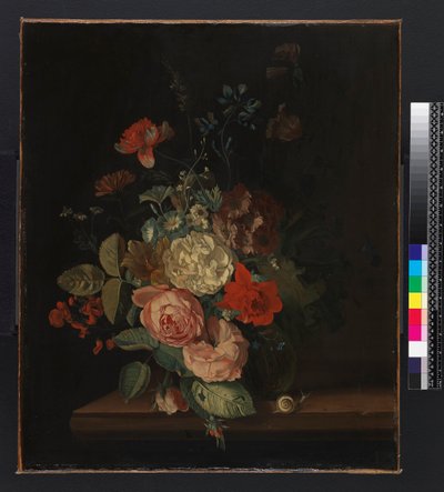 Egy váza virággal, 1693 előtt alkotó: Maria van Oosterwyck